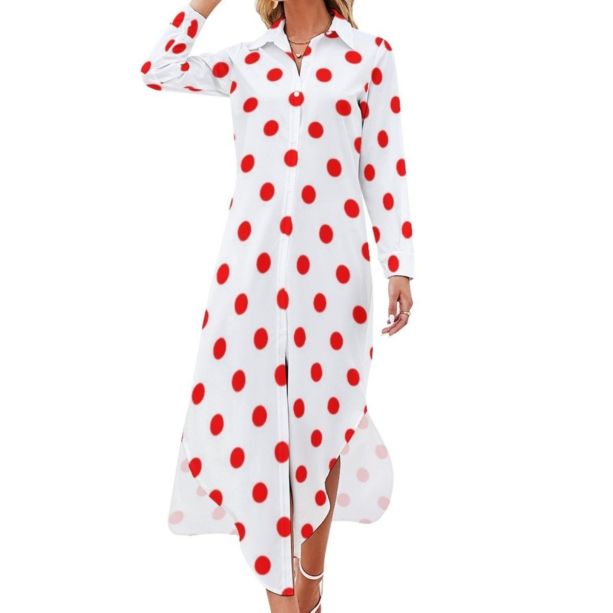 Biała Sukienka Maxi Z Lat 70