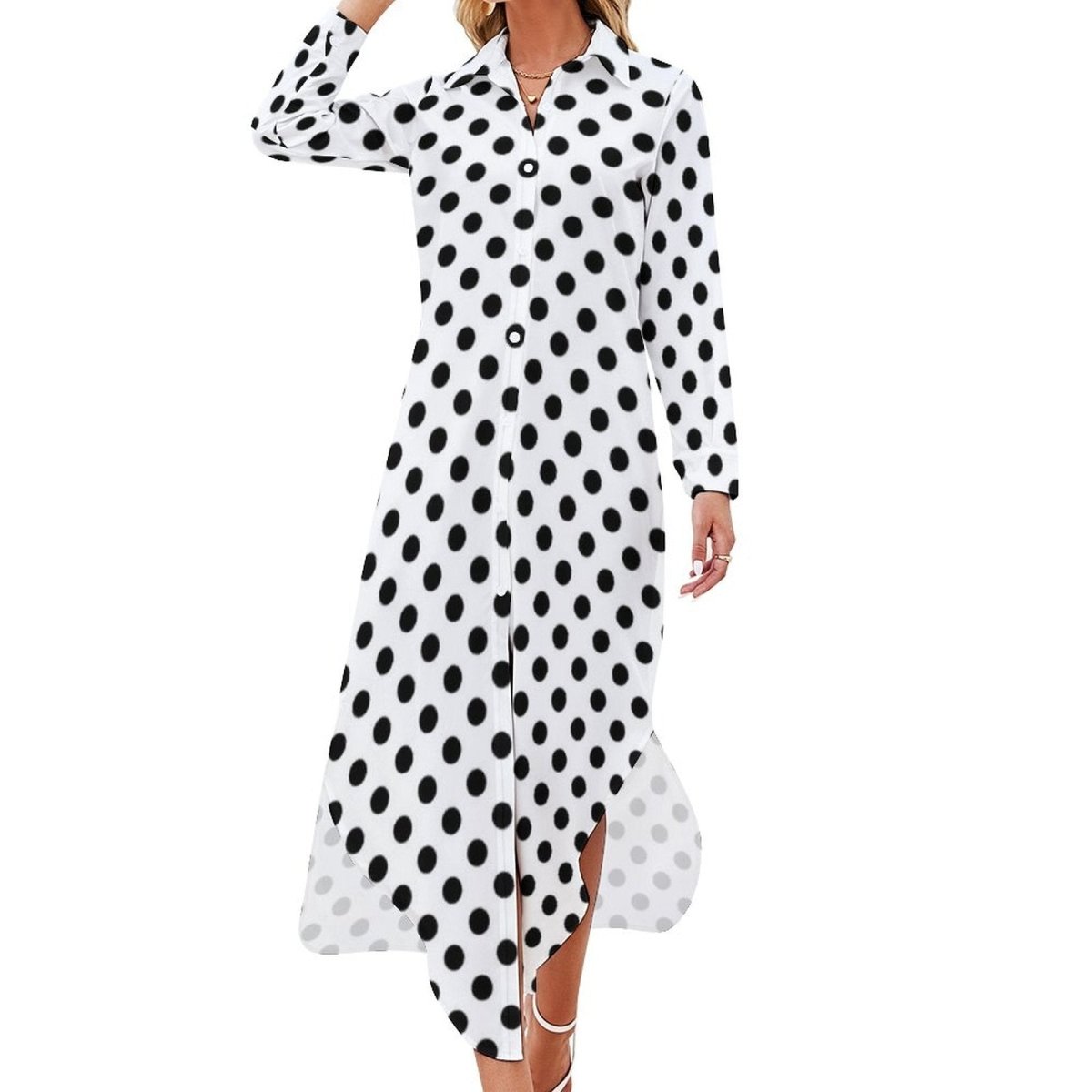 Klasyczna Sukienka Maxi Z Lat 70