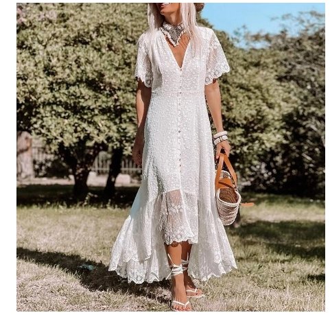 Sukienka Maxi W Stylu Lat 70