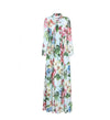 Zielona Sukienka Maxi W Kwiaty W Stylu Vintage
