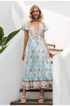 Czeska Sukienka Maxi W Stylu Vintage