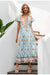 Czeska Sukienka Maxi W Stylu Vintage