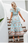 Czeska Sukienka Maxi W Stylu Vintage