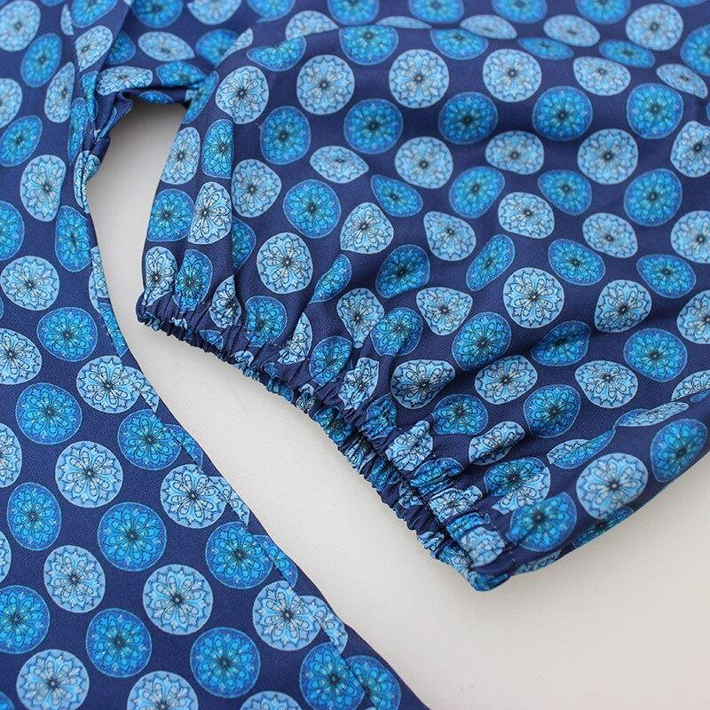 Niebieska Sukienka Vintage Maxi