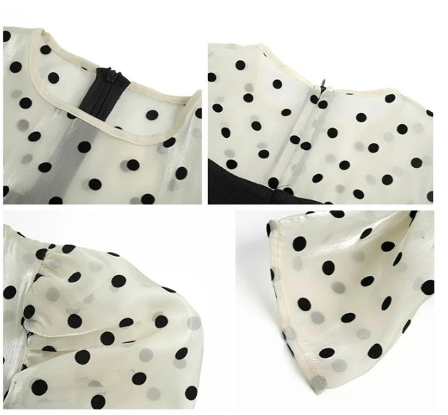 Sukienka Midi W Kropki W Stylu Vintage