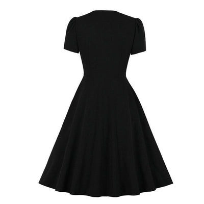 Czarna Sukienka Z Lat 50