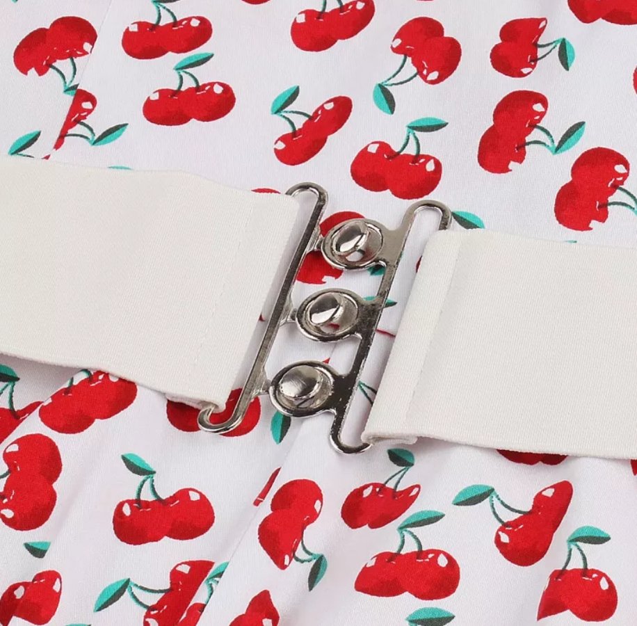 Biała Sukienka Skater Z Lat 50