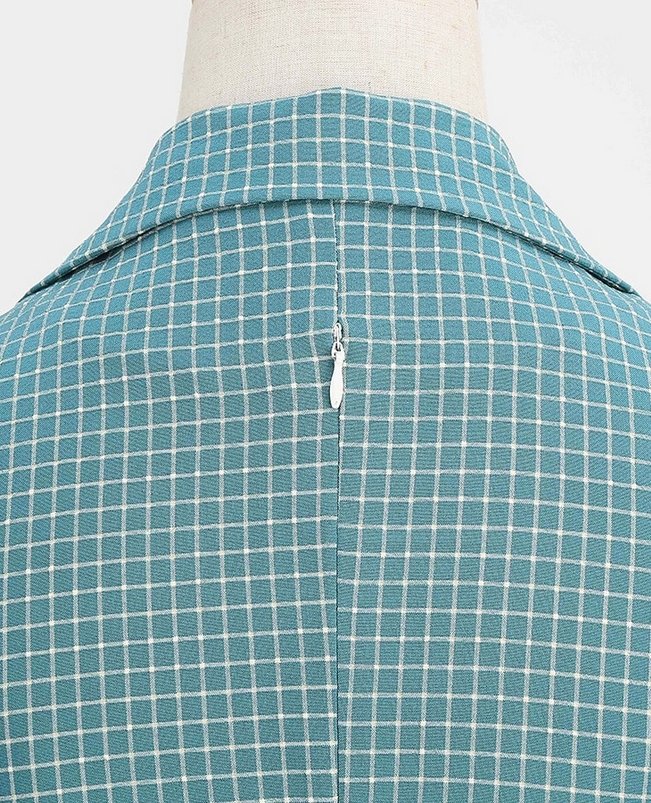 Turkusowa Sukienka Skater Z Lat 50