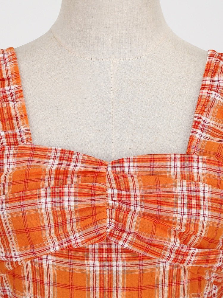 Damska Sukienka W Paski Z Lat 50