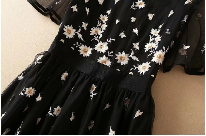 Czarna Koronkowa Sukienka W Stylu Retro Z Lat 40. XX Wieku