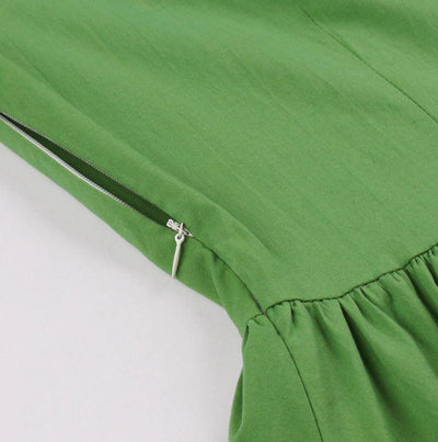 Zielona Sukienka Retro Z Lat 60