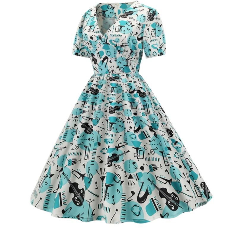 Rockowa Sukienka Z Lat 60