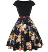 Czarna Sukienka Rockabilly Z Lat 50