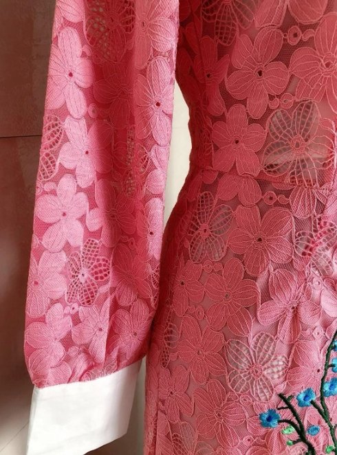 Różowa Sukienka Z Lat 40