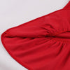 Czerwona Sukienka Z Lat 50. Z Szerokim Dekoltem