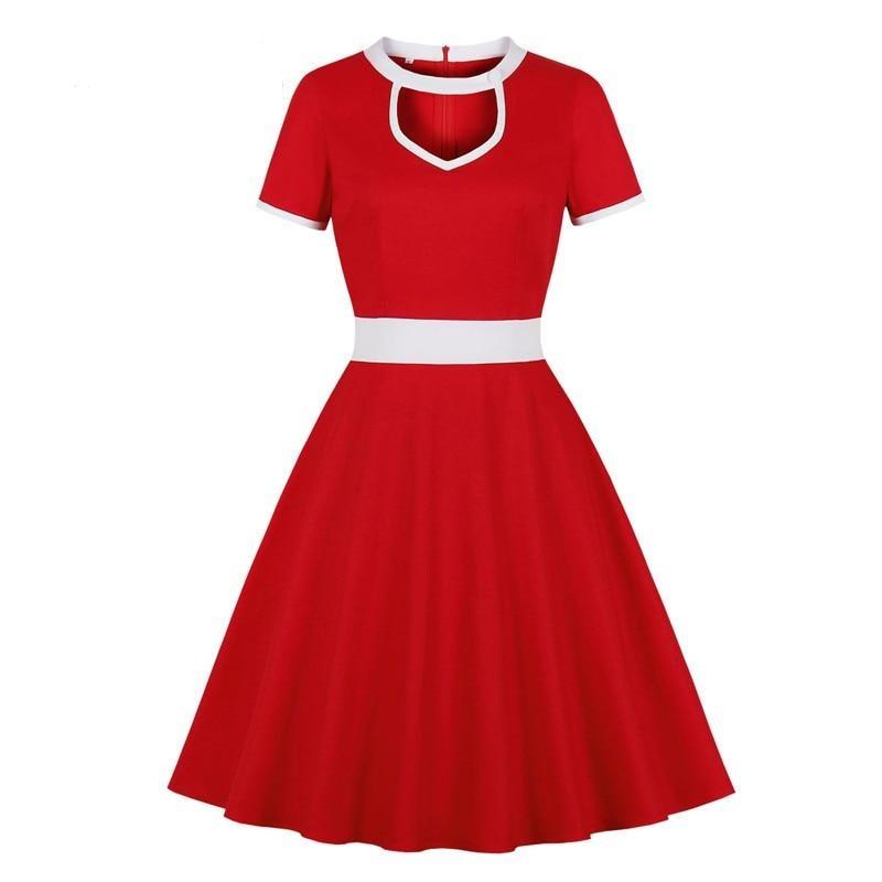 Czerwona Sukienka Z Lat 60