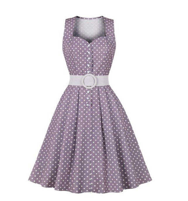 Sukienka Bez Rękawów Z Lat 50