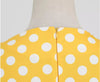 Żółta Sukienka W Stylu Vintage Z Lat 50