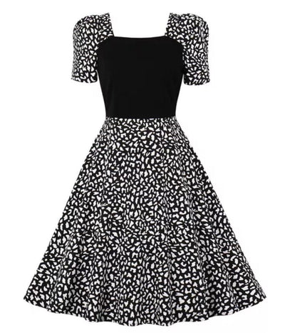 Czarna Sukienka W Stylu Vintage Z Lat 50