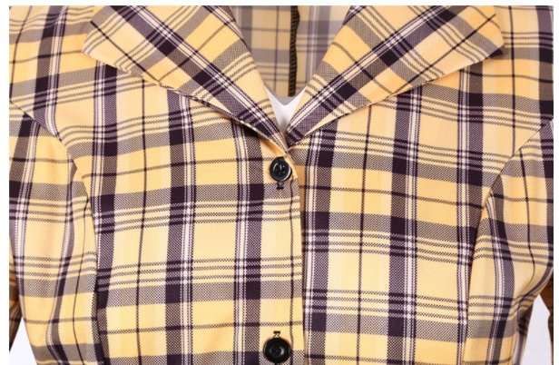 Żółta Sukienka W Stylu Lat 50