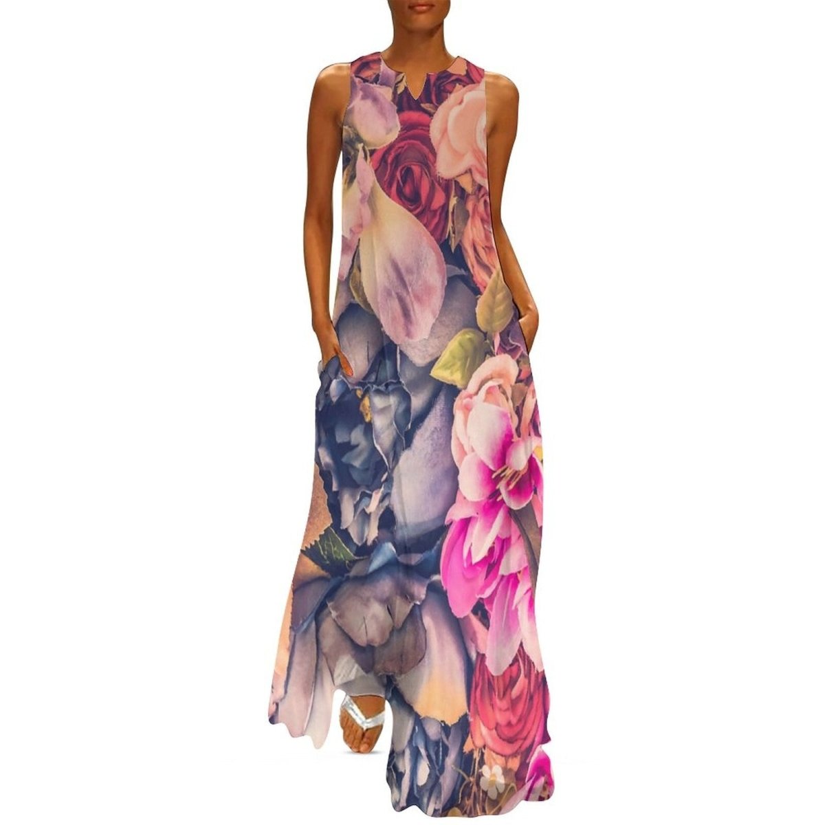 Sukienka Plus Size W Stylu Lat 70