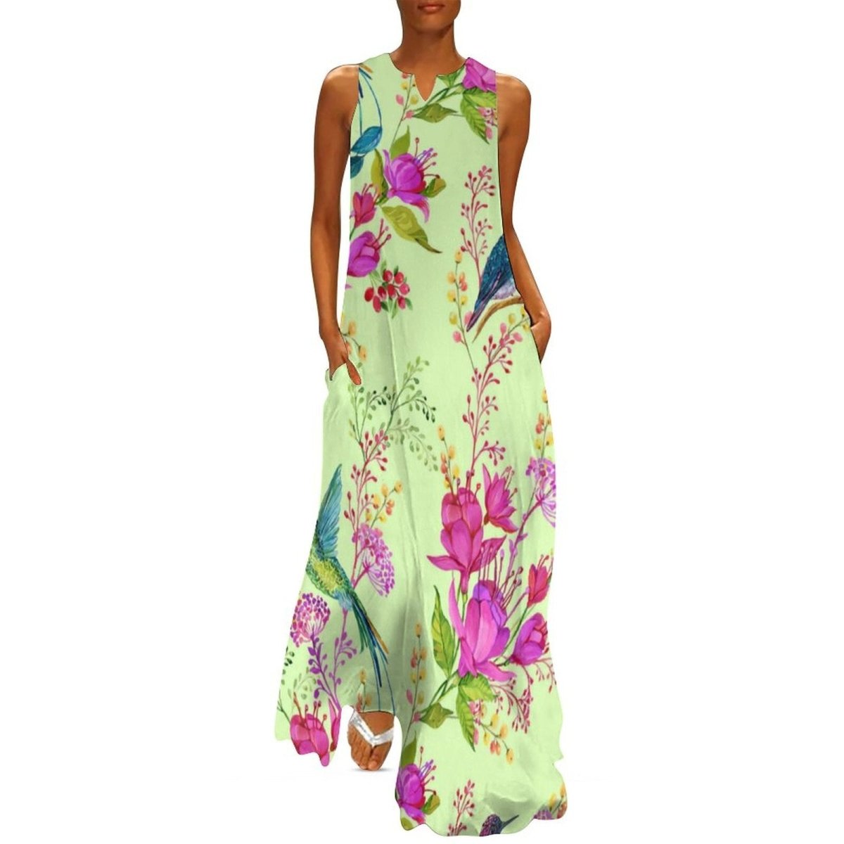 Długa Sukienka W Stylu Lat 70