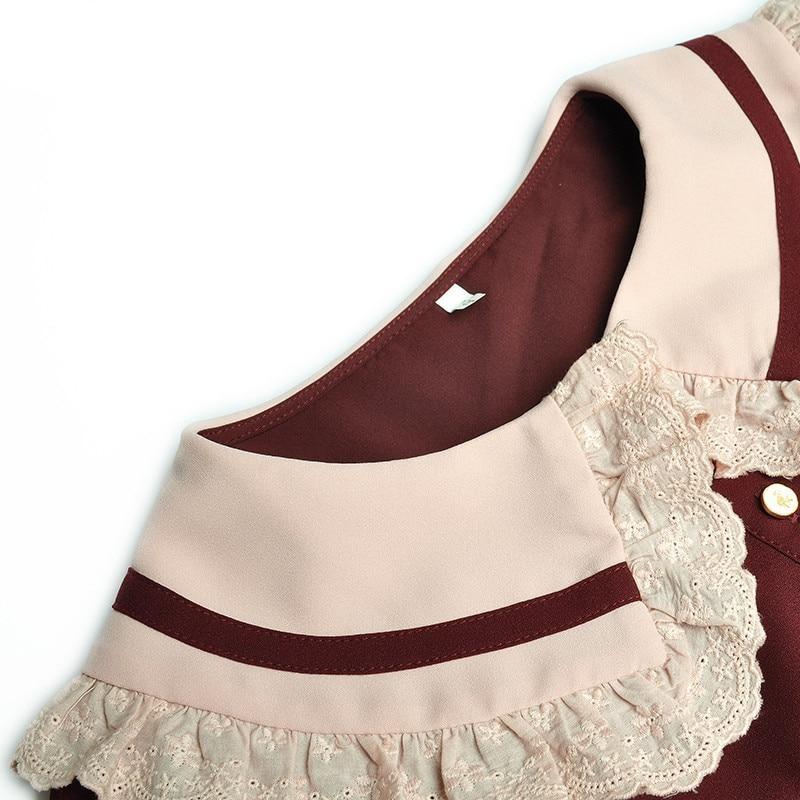 Bordowa Sukienka W Stylu Lat 40