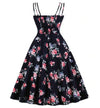 Kwiecista Sukienka Plus Size W Stylu Vintage