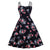 Kwiecista Sukienka Plus Size W Stylu Vintage