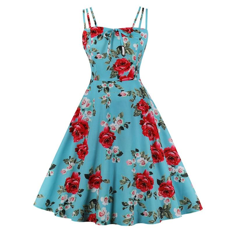 Sukienka W Stylu Vintage W Dużych Rozmiarach W Róże