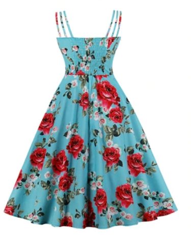 Sukienka W Stylu Vintage W Dużych Rozmiarach W Róże