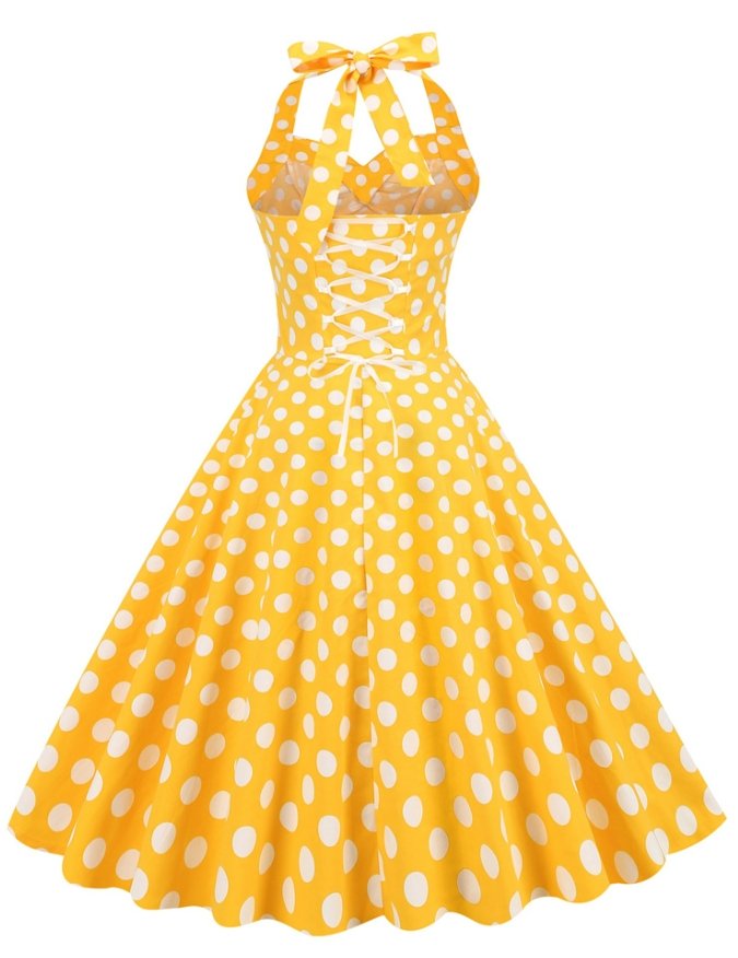 Rozkloszowana Sukienka Z Odkrytymi Ramionami W Stylu Lat 50