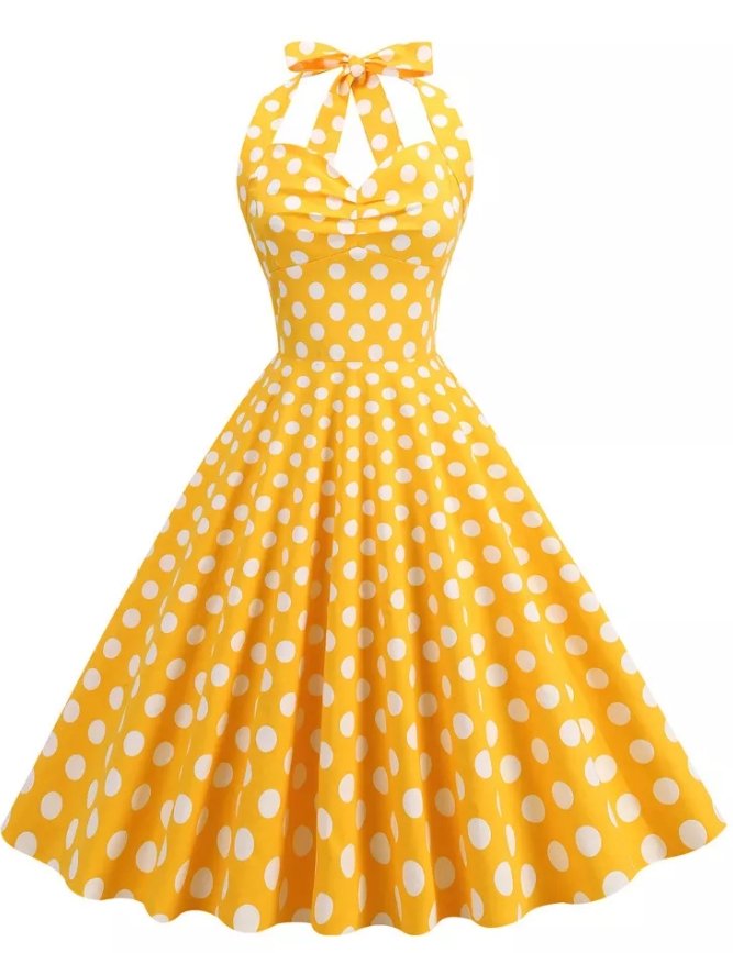 Rozkloszowana Sukienka Z Odkrytymi Ramionami W Stylu Lat 50