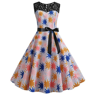 Trapezowa Sukienka W Stylu Vintage