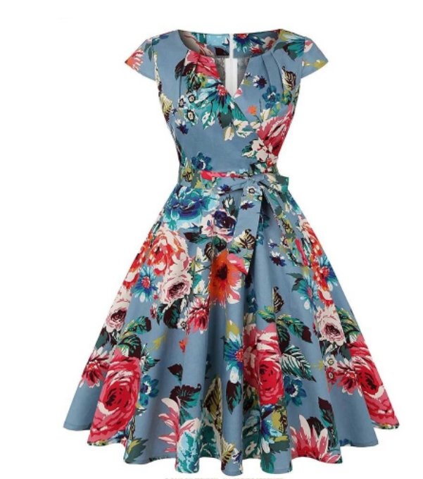 Tunika W Kwiaty W Stylu Vintage