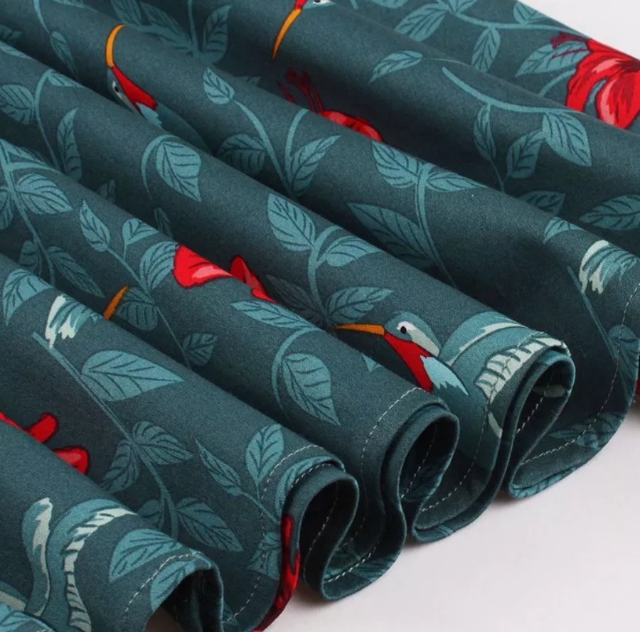 Zielona Sukienka Z Lat 50