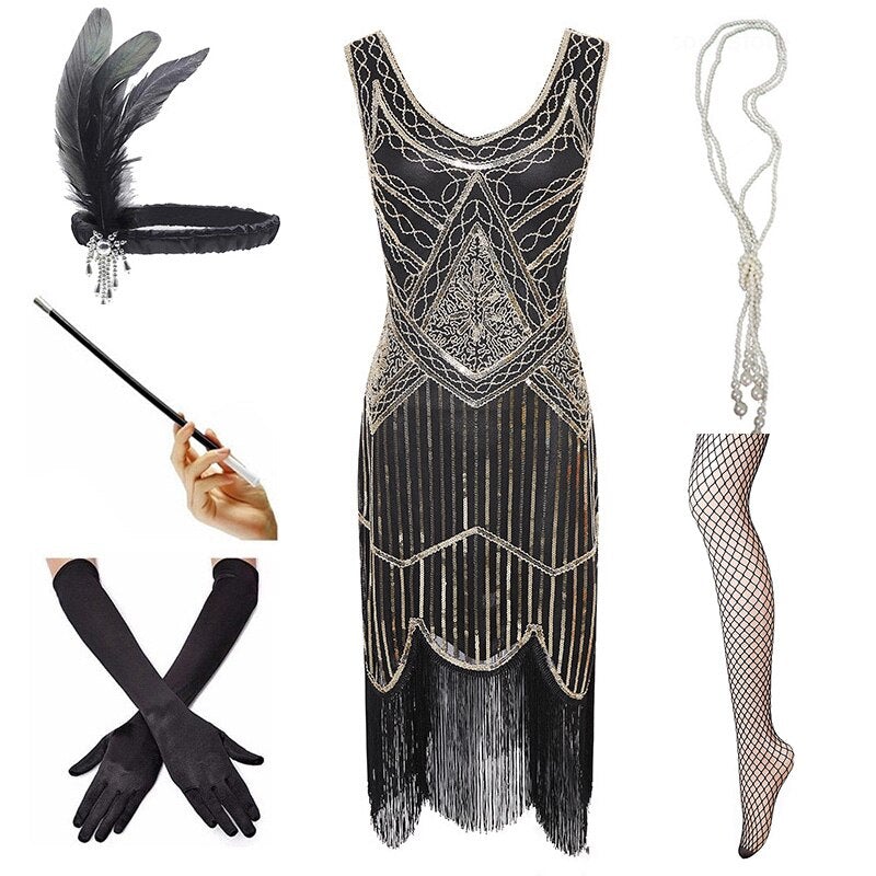 Złota Sukienka Z 1920 Roku