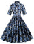 Sukienka Vintage 1950 Niebieska