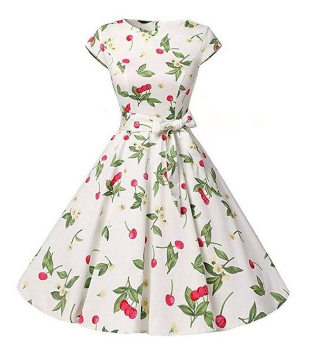 Wiśniowa Sukienka Vintage Z 1950 Roku