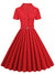 Czerwona Sukienka Z 1950 Roku