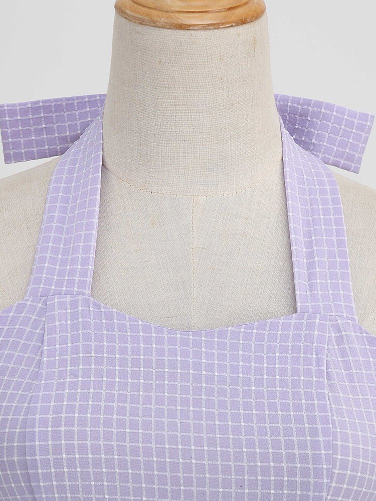 Fioletowa Sukienka Vintage Z 1950 Roku