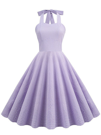 Fioletowa Sukienka Vintage Z 1950 Roku
