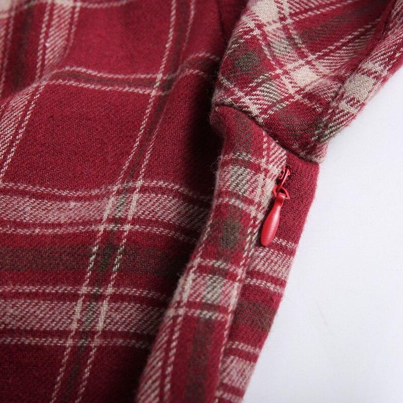 Sukienka Vintage 3/4 Bordowa 1960