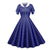 Niebieska Sukienka W Kropki Z Lat 50