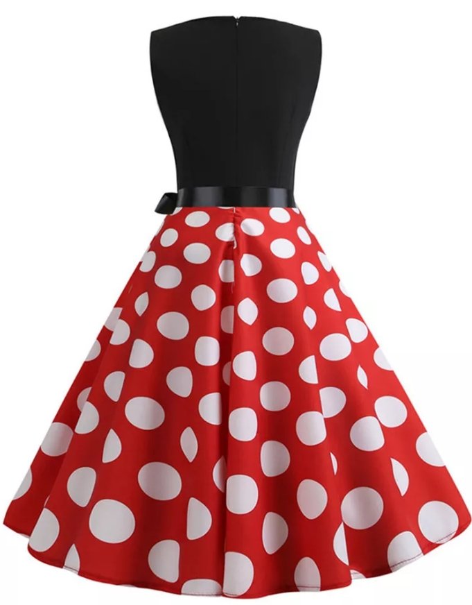 Czerwona Angielska Sukienka Vintage