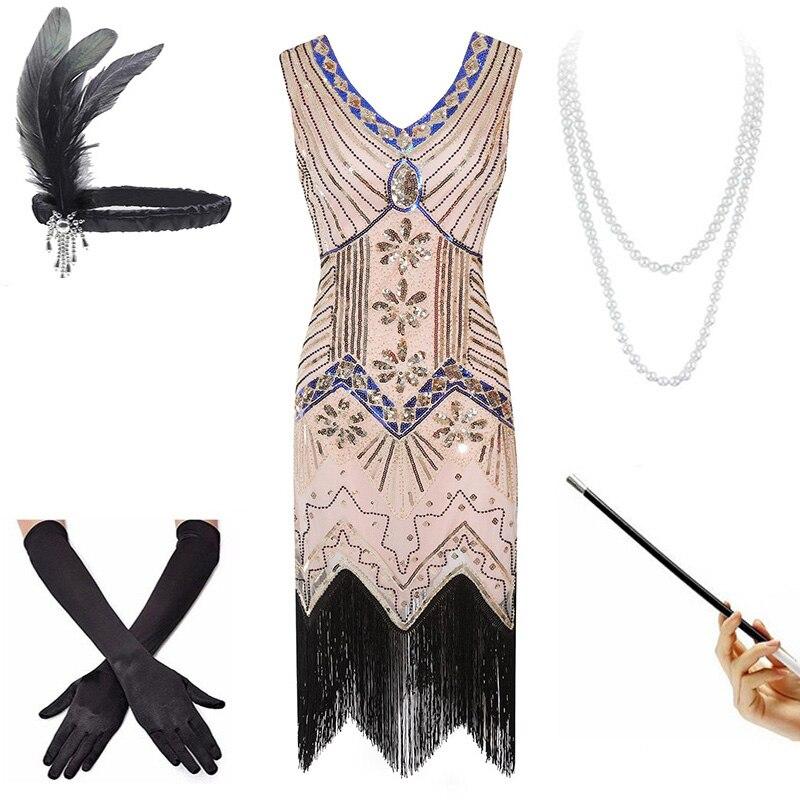 Różowa Sukienka Z Lat 20. XX Wieku