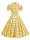 Żółta Sukienka Vintage Z Lat 40. XX Wieku