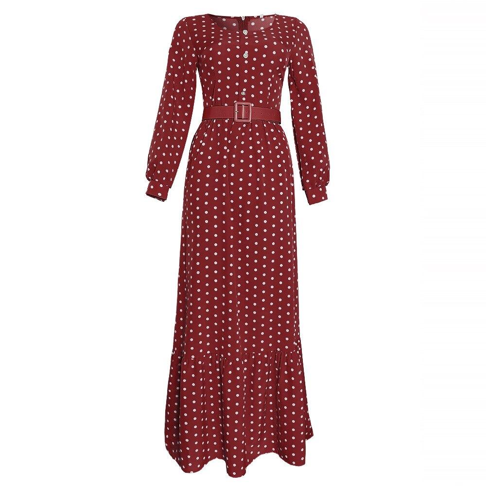 Czerwona Sukienka Vintage Z Lat 40. XX Wieku