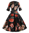 Sukienka Vintage W Kwiaty Z Lat 50