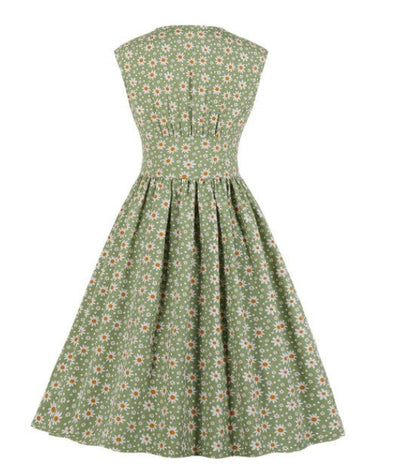 Sukienka Vintage Plus Size Z Lat 50. W Kwiaty